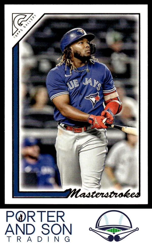 Vladimir Guerrero Jr. Masterstrokes 2022 Topps Gallery #MS-6 Blue Jays Baseball - Image 1 of 2