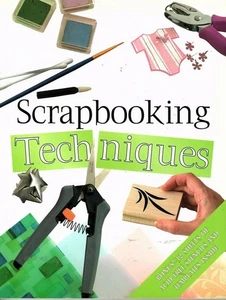 Scrapbooking Techniken Taschenbuch 2005 12 Seiten Vorlagen und Schablonen NEU - Bild 1 von 2