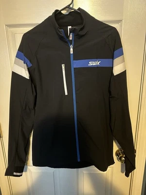 Chaqueta de esquí nórdico Swix Focus para hombre negra/azul talla M Foto 1 de 3