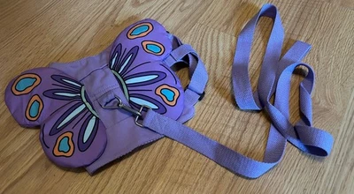 Purple Butterfly Dog Harness With Leash Size Small Costume Or Decoration Cloth - Image 1 of 3