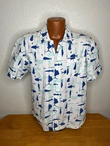 Men's Columbia PFG Omni-Shade S/S Button Front Shirt Small S - Fish - Poly - Picture 1 of 6