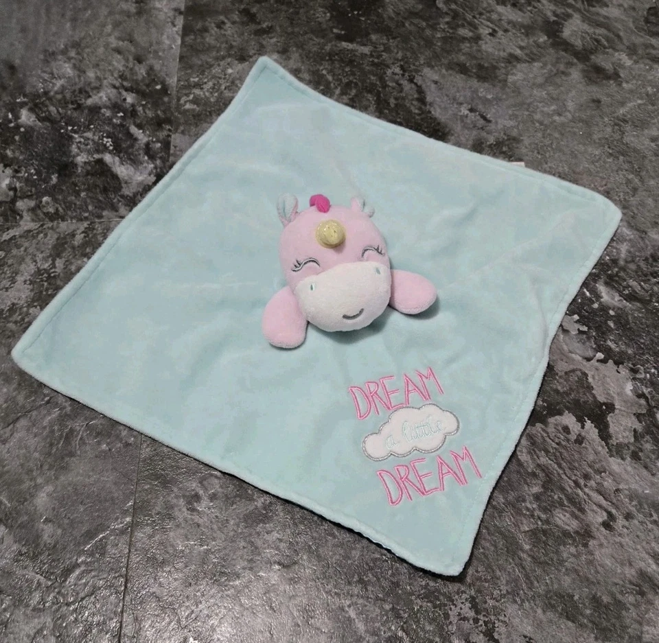 Милое защитное одеяло погремушка Baby Starters Unicorn Dream A Little Dream 13 дюймов - Изображение 1 из 3