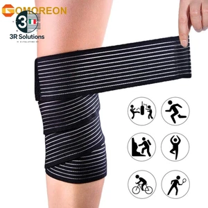 Bende per Ginocchia a Compressione Elastica Sportiva Cinghie Pressurizzate per F - Imagen 1 de 19