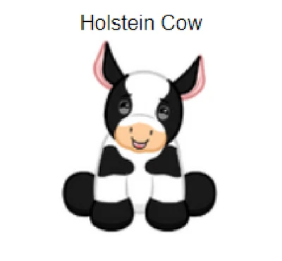 Webkinz Classic Holstein Cow *Code Only* (~messaged~) - Image 1 of 3