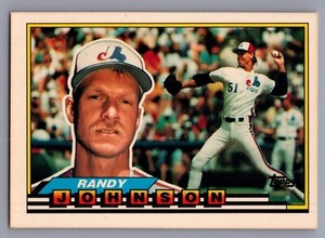 1989 Topps Big - #287 Randy Johnson (RC) - HOF NM *TEXCARDS*