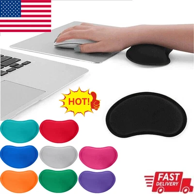 BLACK Wrist Hand Rest Support Memory Foam Mouse Comfort Pillow Pad FOR PC LAPTOP - Image 1 of 4