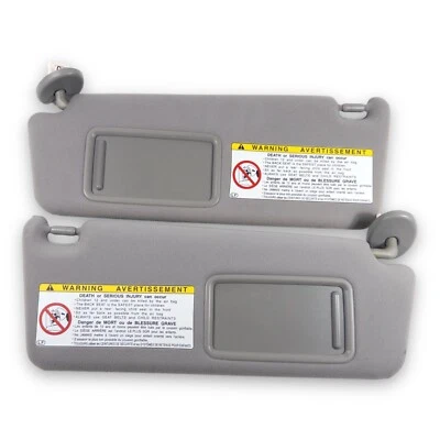 2006-2011 Lexus GS300 GS350 GS430 Driver Passenger Side Sun Visor Pair Set Gray - Image 1 of 4