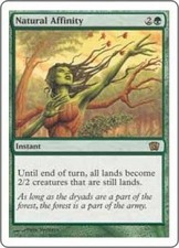 Natural Affinity PL MTG Eighth Edition 8th Magic 2B3