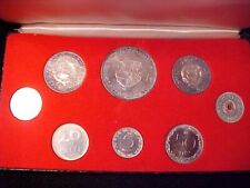 HUNGARY 8-COIN PROOF SET 1967 SCARCE IN CASE WITH TONED SILVER