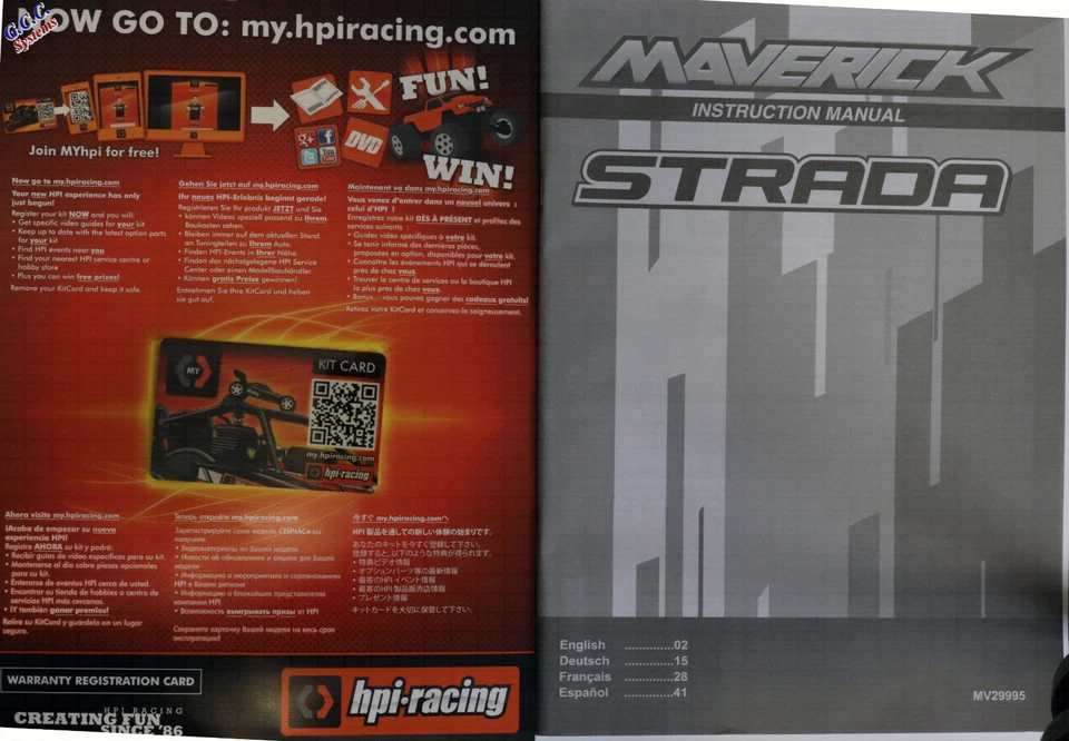 Maverick Strada Manual Pack - Brand New - Image 1 of 1