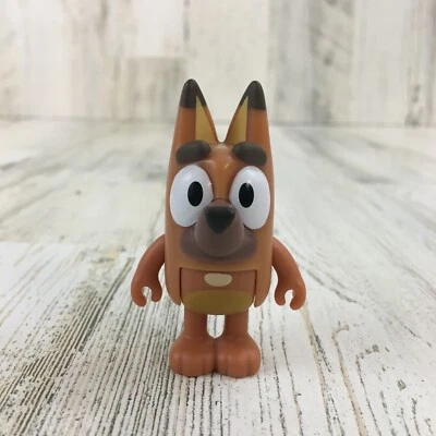 Bluey Friend PRETZEL Chihuahua Brown Dog Friend Replacement Figure Blue NEW - Image 1 of 4