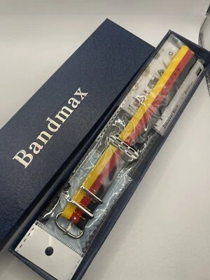 BANDMAX NEW APPLE WATCH BAND GERMANY FLAG NYLON 42-45mm CASE - NEW IN THE BOX - SEALED