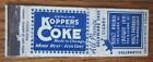 KOPPERS COKE COAL CO. 1930s MATCHBOOK COVER: KING&#39;S PALACE CHICAGO, ILLINOIS -D5