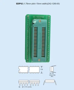 WL-SDIP42-U001 1.78mm pitch 7.5mm width Socket Adapter For Wellon Programmer - Picture 1 of 1