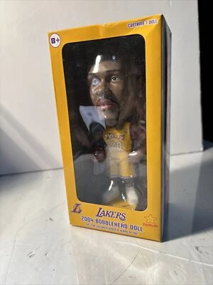 Muñeca cabeza bobble de los Lakers. 2004.  Gary Payton No. 20. Carl's Jr. Foto 1 de 4