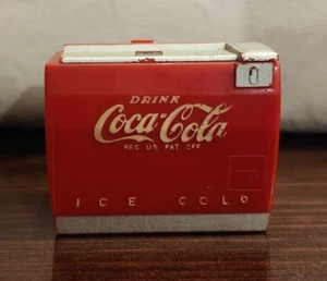 1950s Coca-Cola Miniature Cooler Music Box, novelty/promo item - Picture 1 of 6