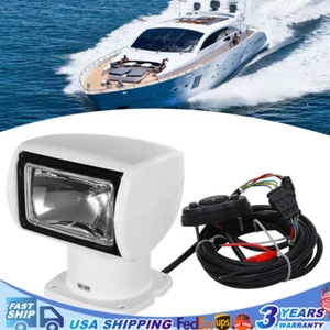 100W Boat Search Light Remote Control LED Marine Spotlight 360 Rotate 2500LM 12V - Picture 1 of 11