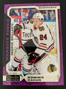 2018-19 O-Pee-Chee Platinum Violet Pixels Marquee Rookies RC Dominik Kahun - Bild 1 von 2
