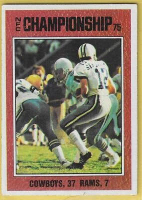 1976 Topps NFC Championship Cowboys 37 Rams 7 #331 EX - Image 1 of 2