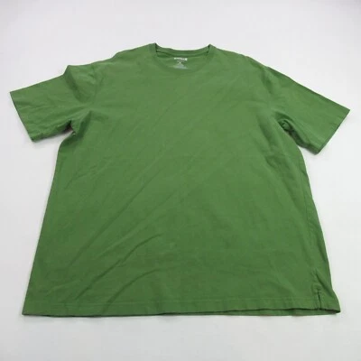 Camisa Duluth Para Hombres XL Manga Corta Cuello Redondo Exterior Verde Cola Larga Algodón Foto 1 de 4