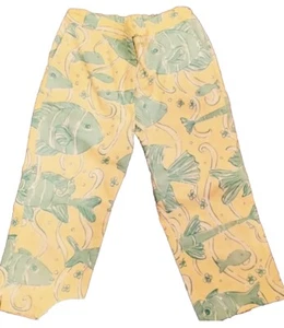 Girls Yellow Capri Bottoms Pants Size 7 LILLY PULITZER fully Lined EUC. VINTAGE - Picture 1 of 5