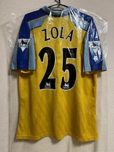ZOLA #25 L  Chelsea FC 1996-98 Away Football B Shirt Jersey EPL - Picture 1 of 12