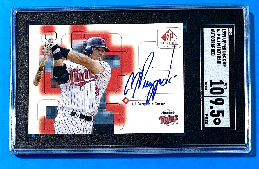 A.J. PIERZYNSKI Signature Edition SP Autograph SGC 10 - 9.5 Mint+ Minn Twins - Image 1 of 2