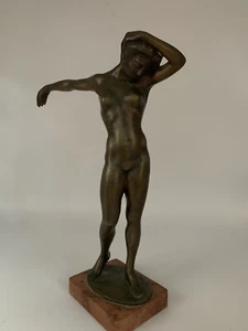 Early Twentieth Century Bronze Female Nude Statue - Picture 1 of 12