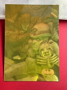 1996 Fleer/Skybox Batman Holo Series Lamina d'oro #41 Enigmi Enigma /E30 - Foto 1 di 2