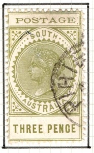 South Australia 1902 1905 3d Three Pence 18½mm SG268 Used Port Pirie CDS - Picture 1 of 1