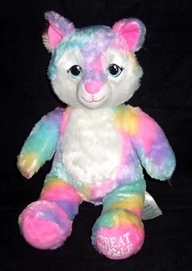 18 Zoll Build A Bear Great Wolf Lodge EXKLUSIVER REGENBOGEN Wolf Plüsch limitierte Auflage - Bild 1 von 2
