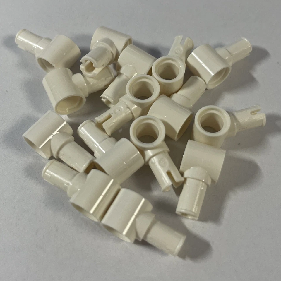 15x Lego Technic Pin With Friction Ridge & Pin Hole 15100 White weiss New - Bild 1 von 1