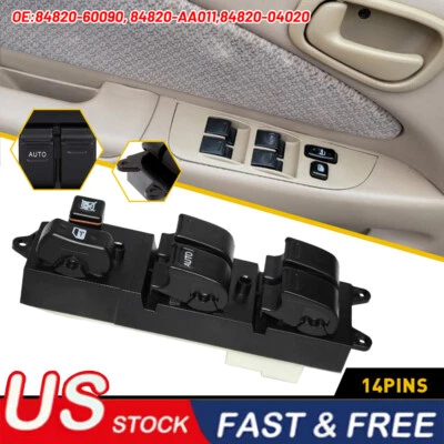 For Toyota 1997-2002 Camry Corolla Avalon Electric Window Master Control Switch - Image 1 of 4
