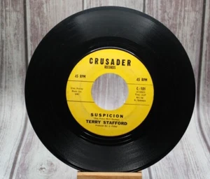 Suspicion/Judy Terry Strafford Crusader Records C-101 45 - Foto 1 di 2