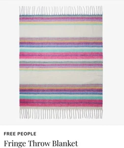 Free People Skye Stripe Fringe Throw Blanket - Bild 1 von 6