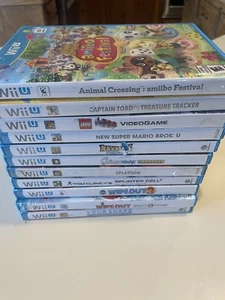 Nintendo Wii U 11 Game Lot: Animal Crossing, Toad, Mario, Rayman, Splatoon, MORE - Picture 1 of 24