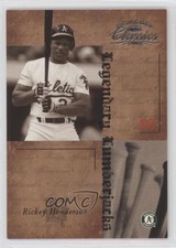2004 Donruss Classics Legendary Lumberjacks /1000 Rickey Henderson #LB-42 HOF