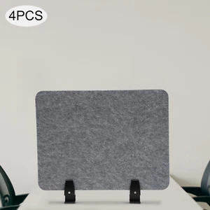 4x Clamp-on Desktop Privacy Screen Panels Partition Cubicle Office Desk Divider - Imagen 1 de 16