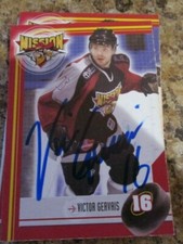2003-04 St. Jean Mission # 10 Victor Gervais QSPHL SIGNED CARD