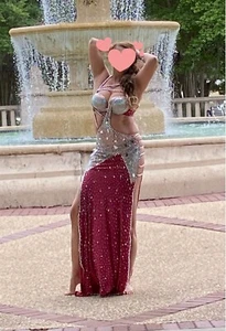 Egyptian professional belly dancing costume Or Beauty Pageant Dress! Size Medium - Picture 1 of 5