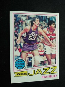 1977-78 Topps Basketball Card # 67 Rich Kelley - New Orleans Jazz (EX)