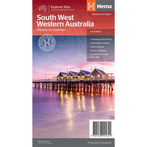 Hema Explorer Map South West Western Australia Waterproof Map 1st Edition - Picture 1 of 1