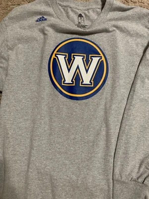 Camisa de manga larga Adidas Golden State Warriors Kevin Durant para hombre grande Foto 1 de 2