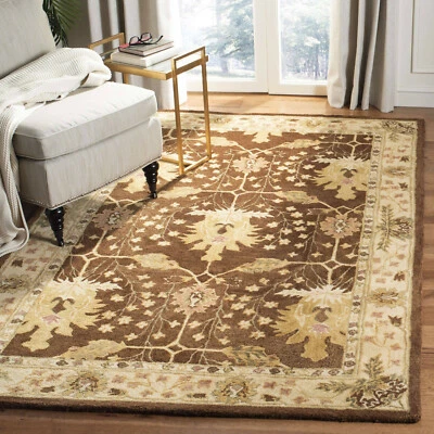 Arts & Crafts William Morris Style Hand Tufted Wool Area Rug **FREE SHIPPING** - Image 1 of 4