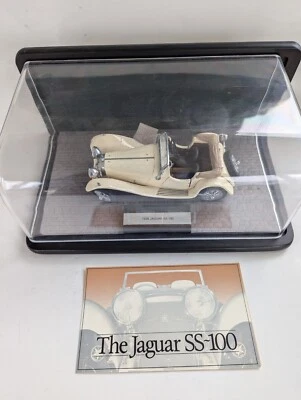 Franklin Mint 1938 Jaguar SS-100 Precision Model Car w/Case COA - Image 1 of 4