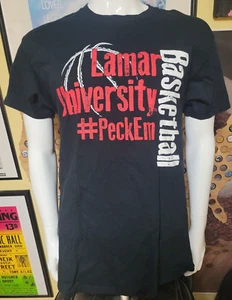Lamar University Cardinals Basketball Peck Em T Shirt Large Beaumont TX - Picture 1 of 5