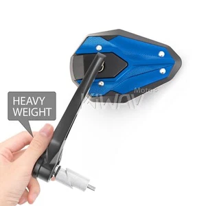 ViperII All Blue Motorbike Bar End Mirrors Heavy for Harley '96- XL XR - Picture 1 of 9