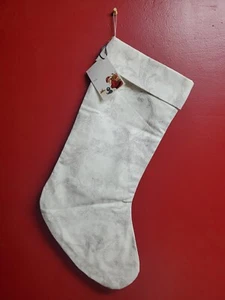 Weihnachtsstrumpf Handarbeit komplett gefüttert 20" Bauernhaus Blumen Bündchen  - Bild 1 von 8