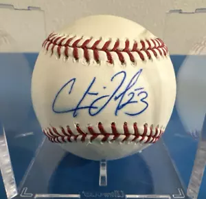 CHRIS JOHNSON FIRMADO AUTOGRAFIADO MLB BÉISBOL BRAVES, ASTROS, DIAMONDBACKS - Imagen 1 de 4