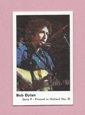 1974 Dutch Gum Card Serie P - Printed In Holland #31 Bob Dylan